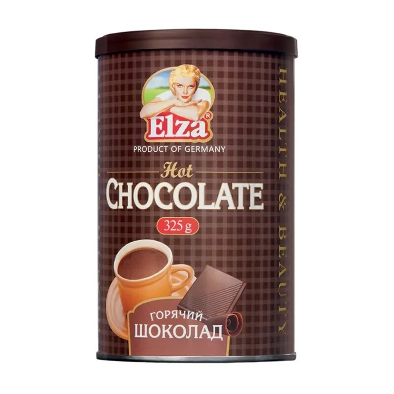 Горячий шоколад Elza растворимый порошкообразный напиток 325 г. Горячий шоколад elza