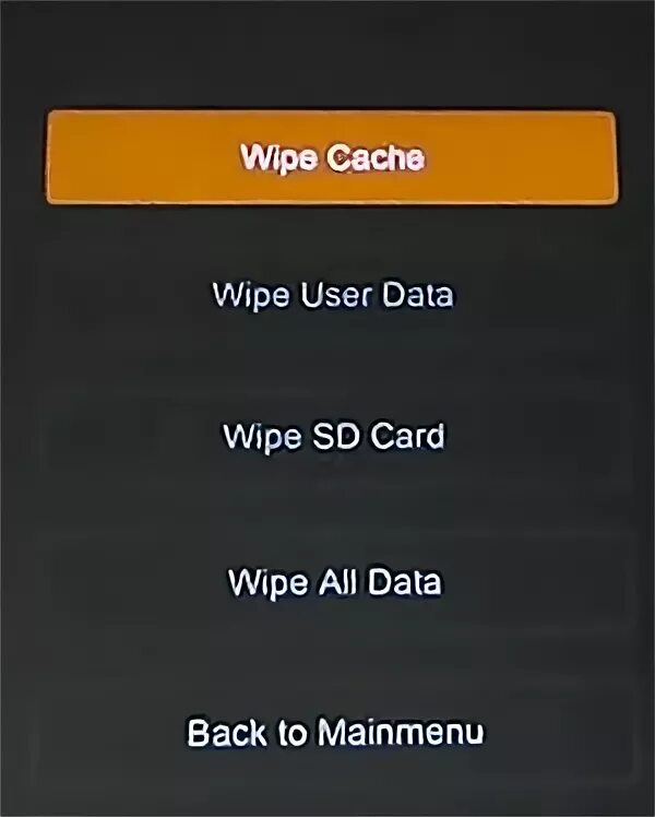 Select wipe. Redmi 9a wipe cache Partition.