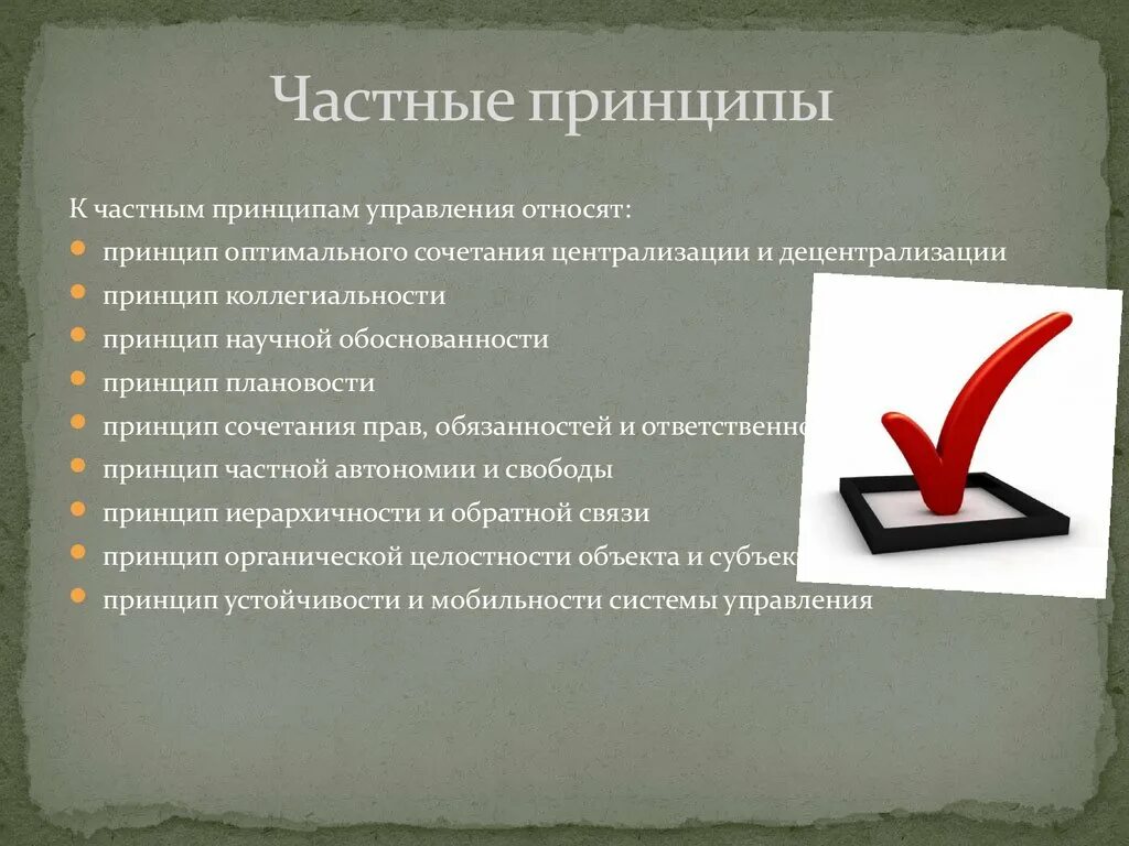 Частными принципами являются. Частные принципы менеджмента. Частные принципы управления. Принципы менеджмента частные принципы. Частные принципы управления в менеджменте.