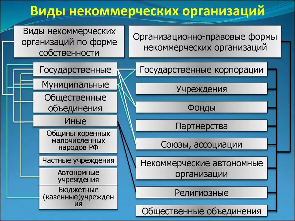 Варианты некоммерческих организаций