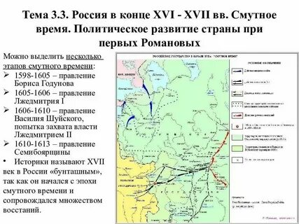 Смутное время 17 век кратко