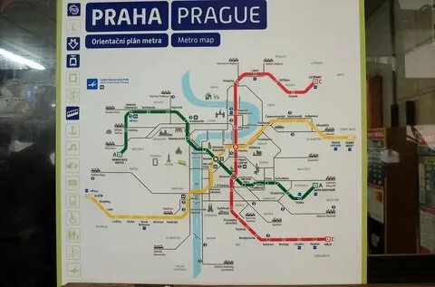 Карта метро пражская