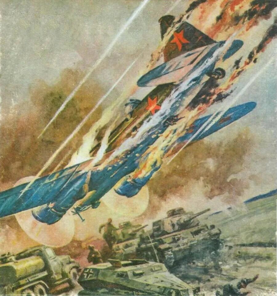 26 июня 1941 огненный таран. Подвиг Николая Гастелло. Огненный Таран Николая Гастелло.