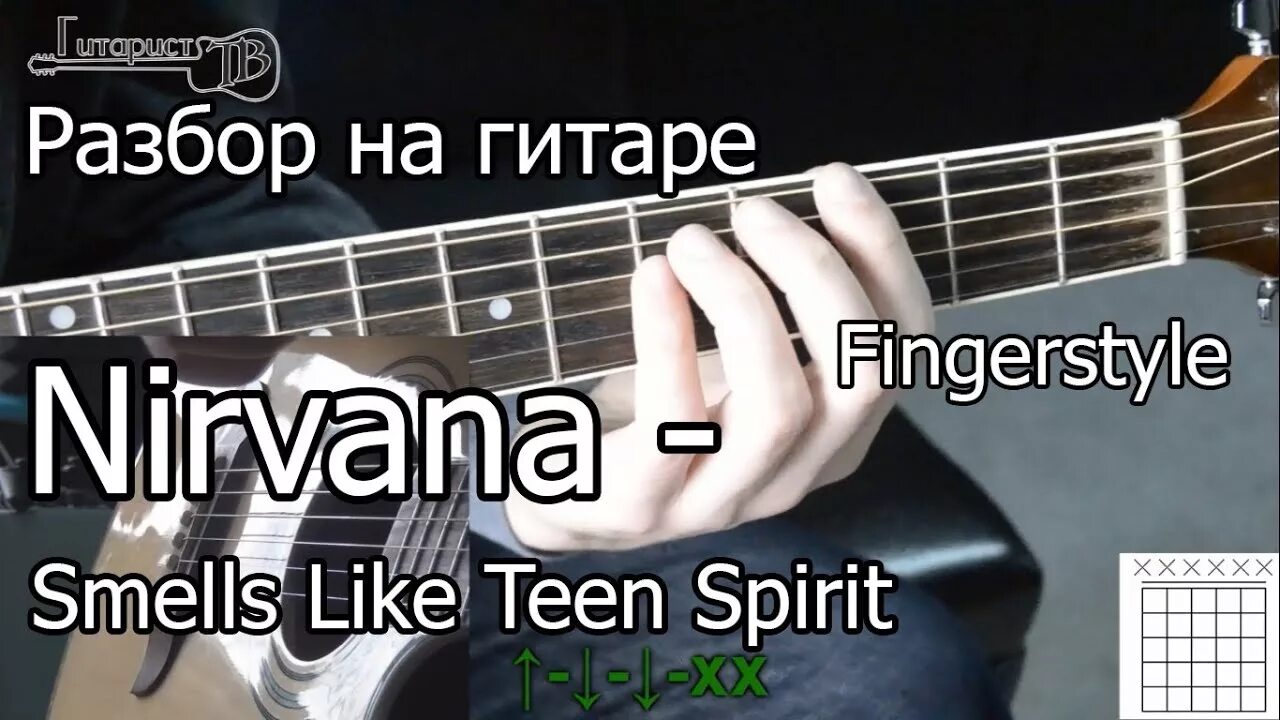 Видео уроки игры на гитаре песен. Игра на гитаре нирвана.
