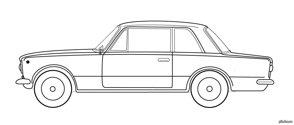 ВАЗ 2106 рисунок сбоку. Сбоку ВАЗ 2101 контур. ВАЗ 2107 эскиз сбоку. Срисовка машины ВАЗ 2101 сбоку. Семерка раскраска