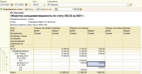 Счет учета 302