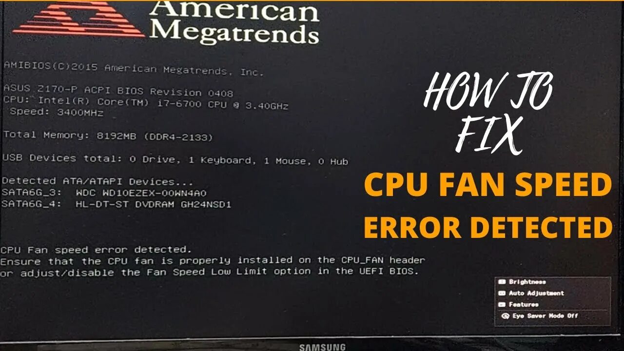 Fan error при загрузке. CPU Fan Speed Error detected. ASUS CPU Fan Error. CPU Fan Error как убрать. Что означает надпись CPU Fan Error.