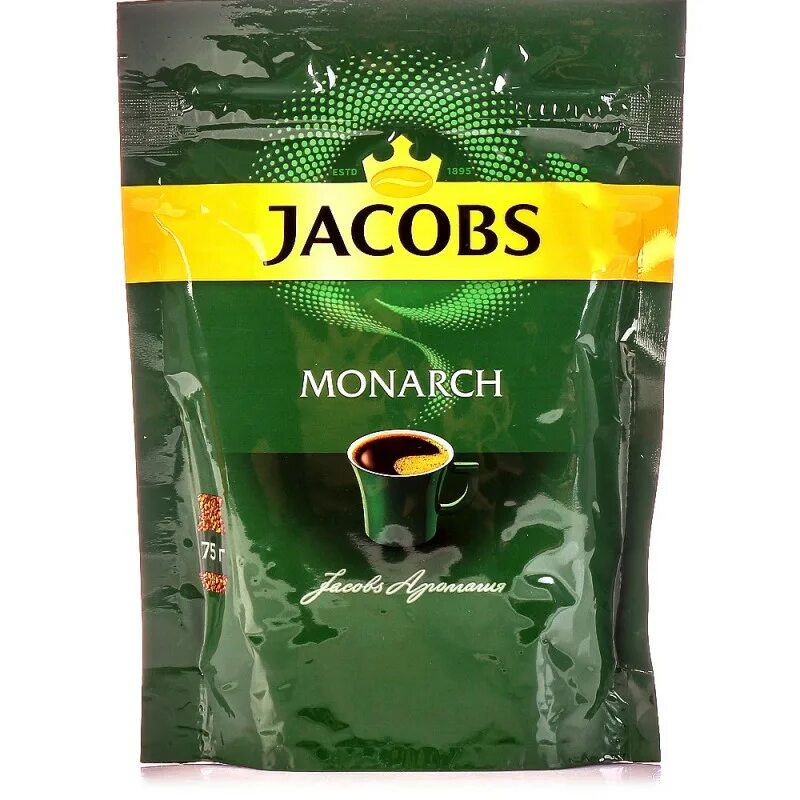 Растворимый кофе Jacobs Монарх 400 г, комплект 2 уп - купить в интернет-магазине