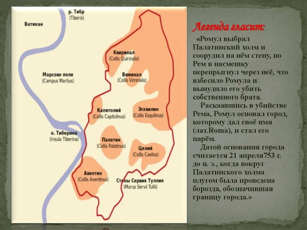 Описание холмов. Палатинский холм в древнем Риме. Палатинский и Капитолийский холм. Поселение на Палатине и название холма в древнем Риме. Название холма на Палатине древний Рим.