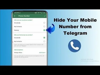 Get phone number from telegram
