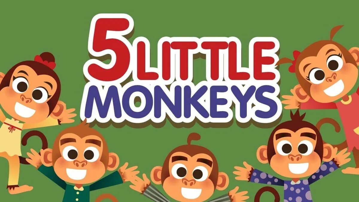 Включи видео little monkey. Five little monkeys. five little monkeys jumping on the bed nursery rhymes. 5 little monkeys jumping on the bed. song - five little monkeys.