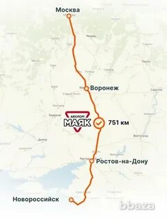 Гостиницы трассы м4 на карте
