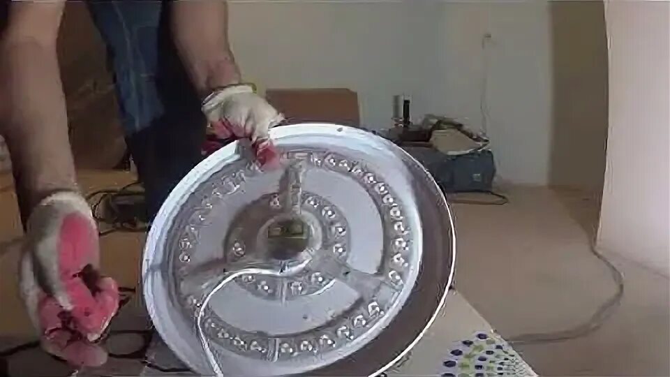 Как установить светодиодную люстру на натяжной