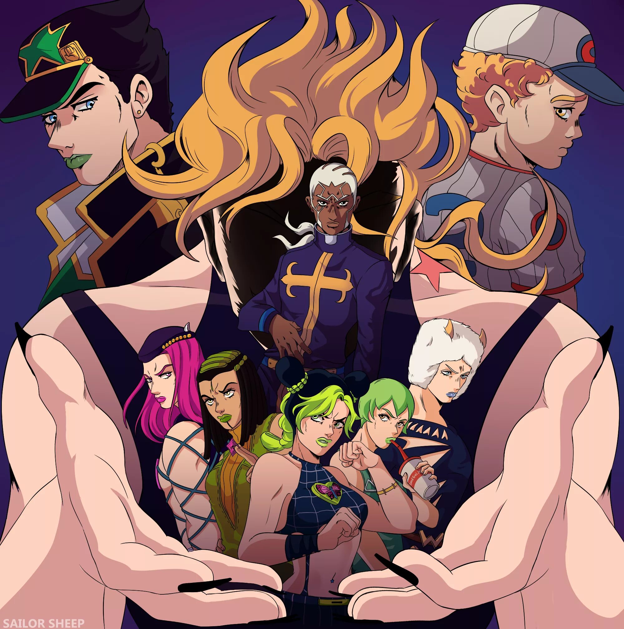 3 и 3 и джоджо. Аниме джо джо 3 сезон. Джоджо стоун оушен. Рохан из джо джо из 4 сезона. Джо джо 3 сезон.