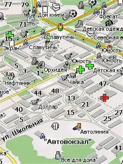 Карта муравленко с улицами и номерами домов