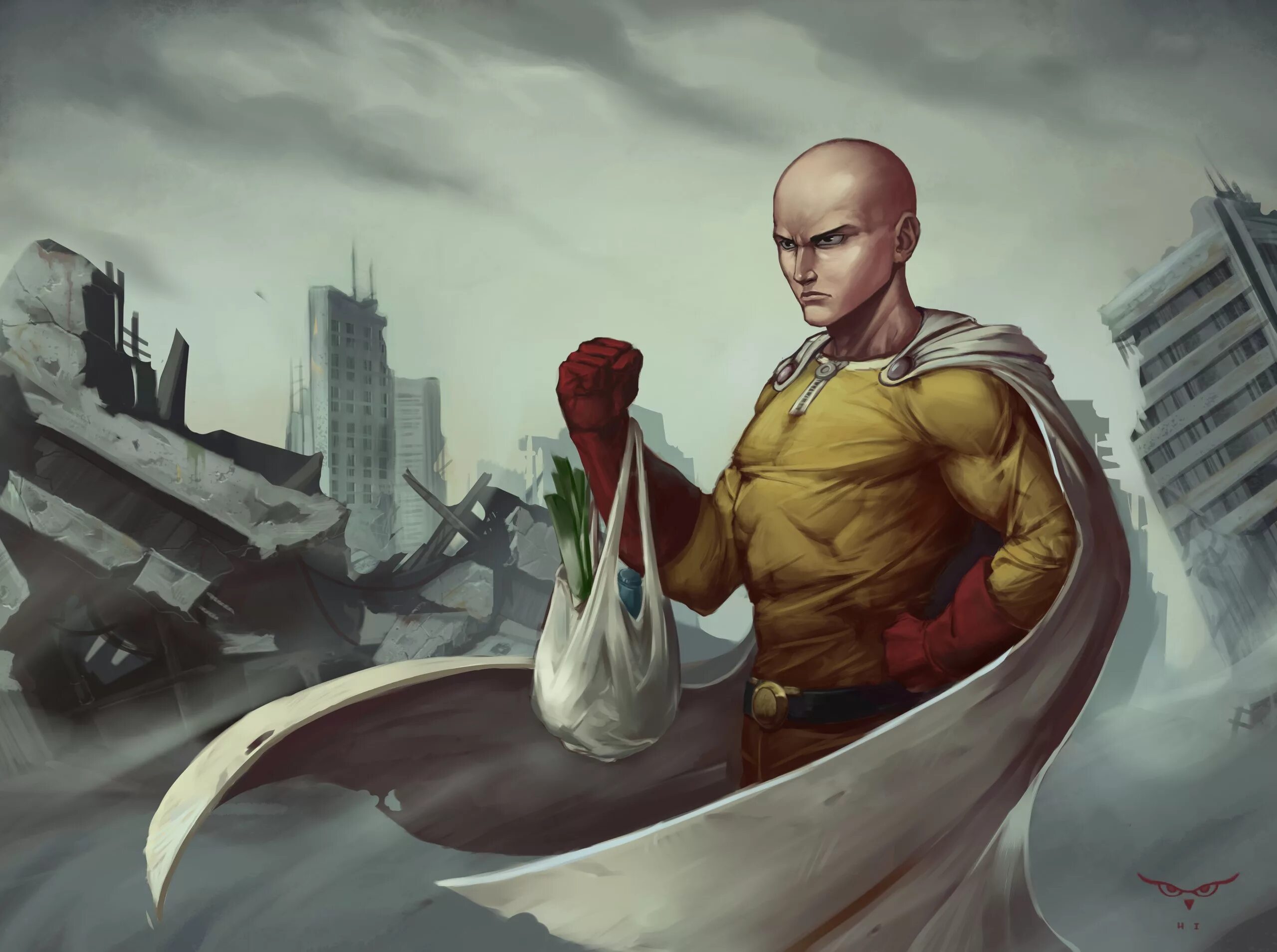 Мир сайтамы. Сайтама onepunchman. One Punch man арт. Onepunchman Saitama Art. Ванпанчмен лысый.