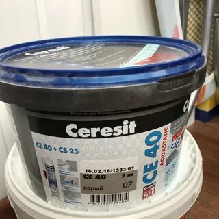 Затирка ceresit серая