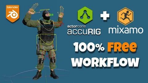 Easy Rigging and Animation using AccuRig & Mixamo - YouTube 
