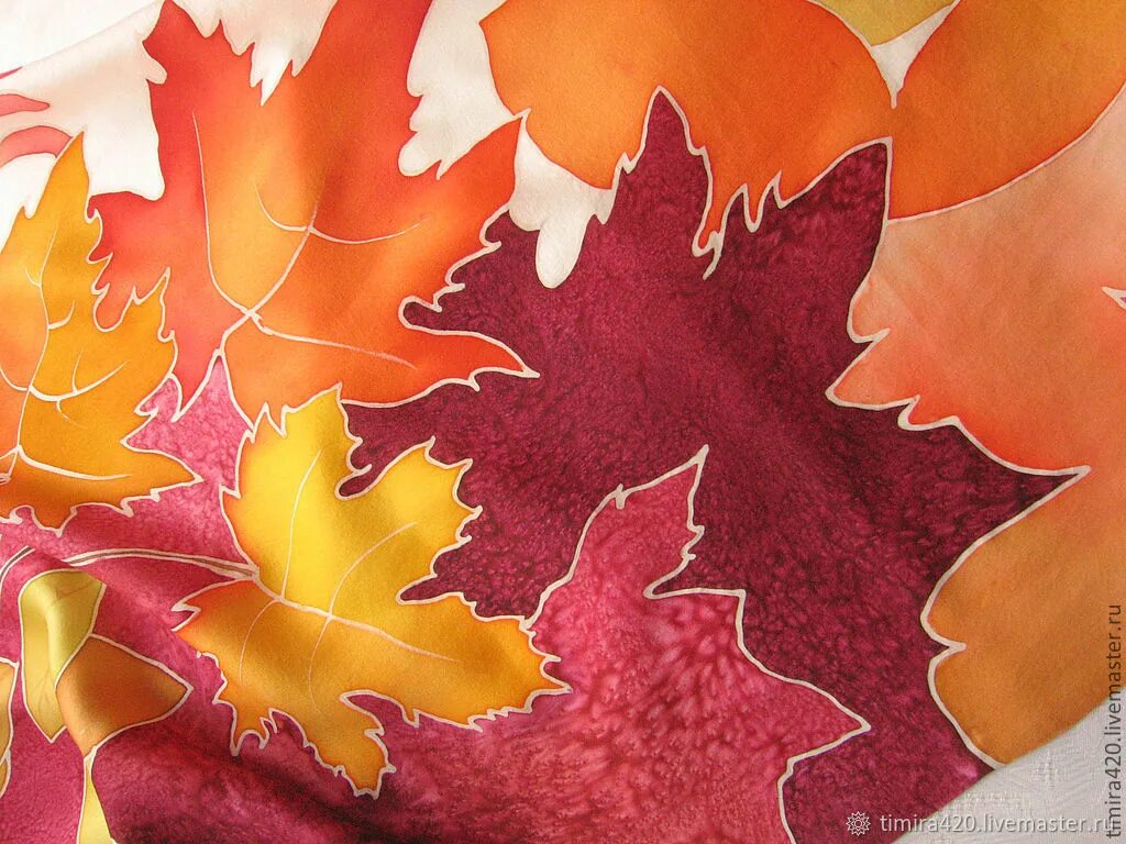 Осенний батик. Батик осенние листья. Батик листья. Батик листья. Горячий батик платок.