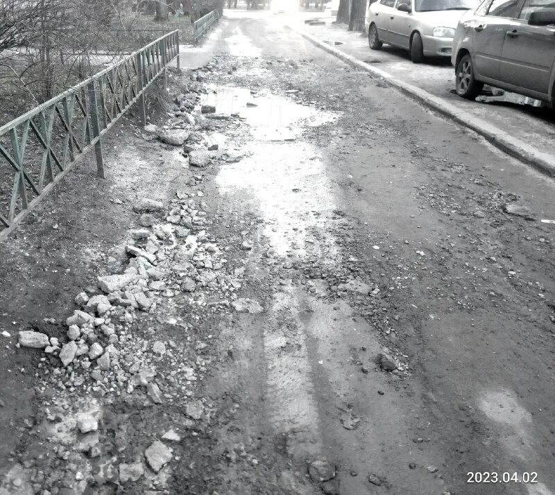 хрущёвка двор.