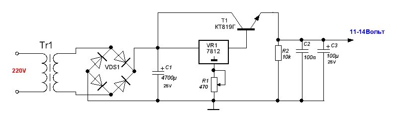 Схема стабилизированного блока питания на 24 вольта. Схема стабилизатора напряжения на 12 вольт 5 ампер. Схема регулируемого блока питания на 12 вольт. Схема блока питания на 12 вольт 5 ампер. Напряжение 14 5 вольт