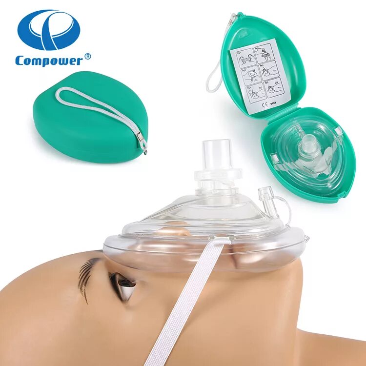 Карманная маска для искусственного дыхания. Карманная реанимационная маска для СЛР. Маска для СЛР одноразовая. Маска для ИВЛ одноразовая.
