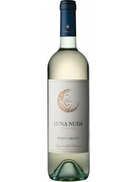 Пино Гриджио сухое. Пино Гриджио вино. Вино Luna nuda Pinot Grigio, vigneti delle Dolomiti IGT, 2017, 0.75 Л. Пино Гриджио Трентино белое сухое. Вину мун