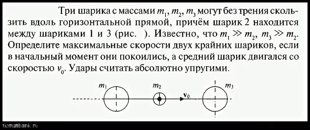 2 шара массами