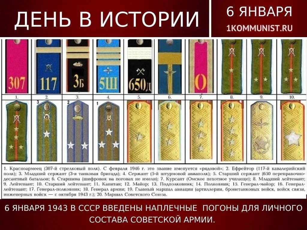 Погоны Советской армии 1943. Погоны войск СССР 1943. Погоны красной армии 1943 года. Погоны и звания в армии СССР после 1943.