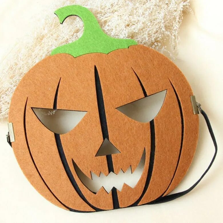 Маска "тыква Джек-фонарь". Mask Pumpkin Helloween. Тыква на Хэллоуин из бумаги.