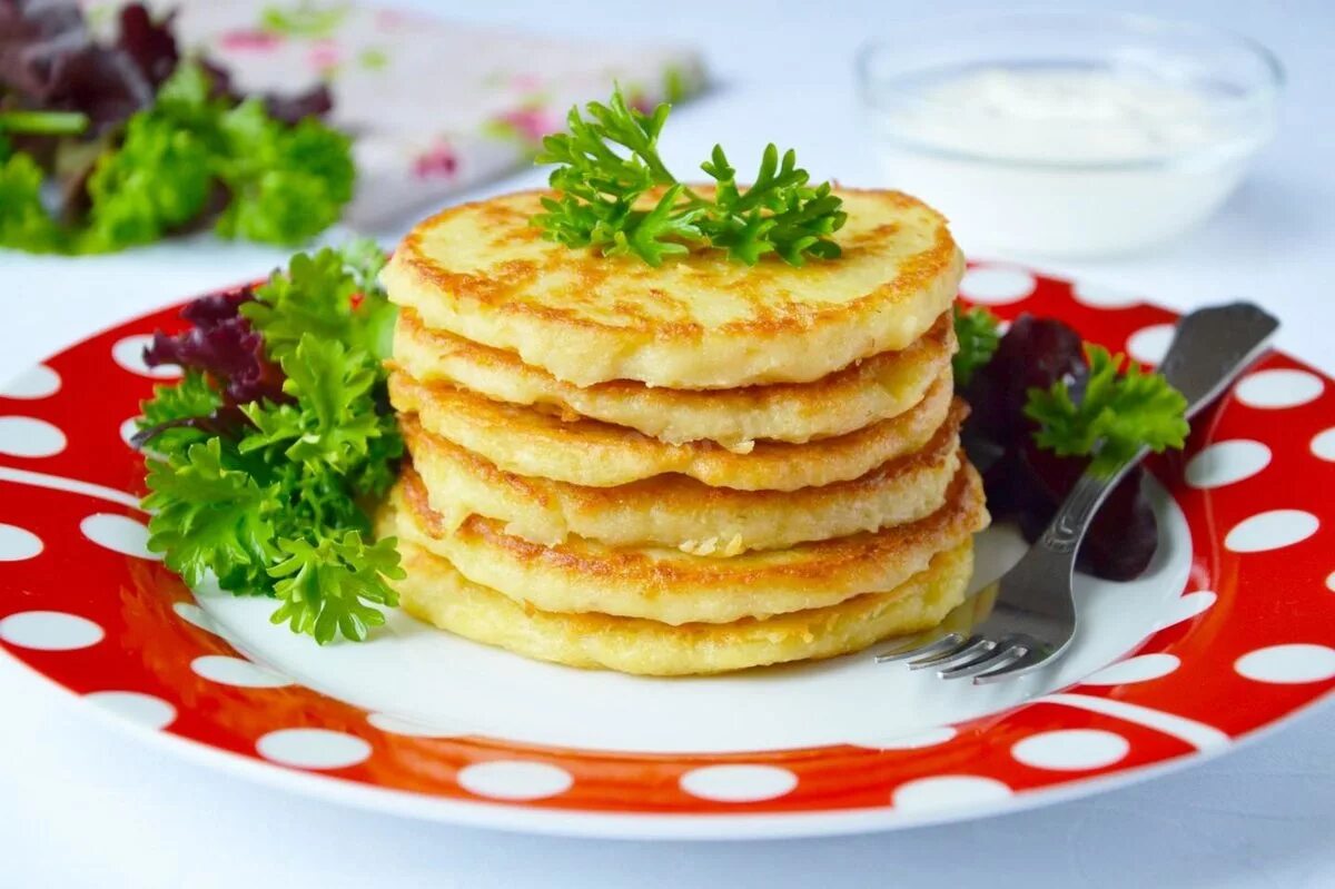 Картофельные оладьи из пюре на сковороде рецепт