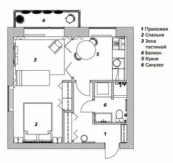 Планировка квартиры 33 кв м однокомнатная квартира