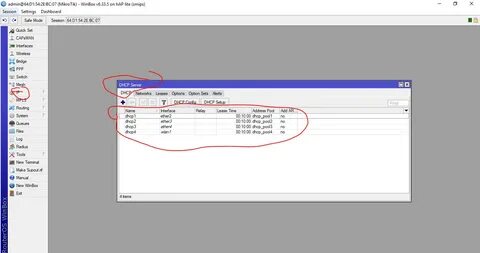 Mikrotik add address