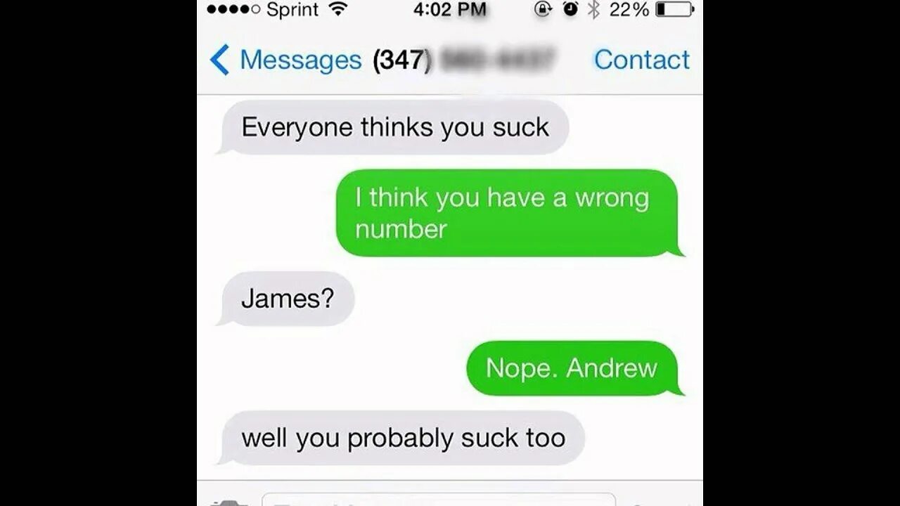 Everybody think thinks is thinking. Wrong number. Funny text. Fun funny text. Неправильный номер - wrong number (Кузьма).
