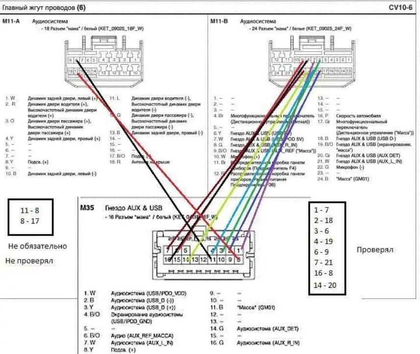 Распиновка штатной магнитолы киа. Схема штатной магнитолы Киа Рио 3 2013. Схема подключения штатной магнитолы Киа Рио 4. Схема проводов в штатной магнитоле Киа Рио 3. Схема подключения магнитолы Киа Рио 4.