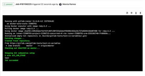 Gitlab environment variables