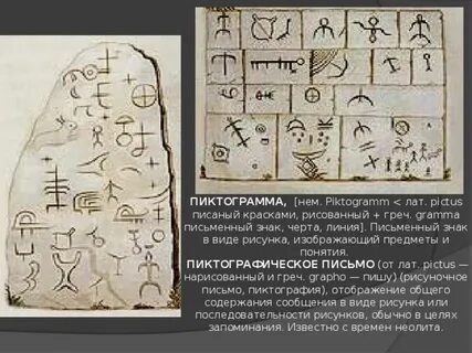 Письмо написанное рисунками