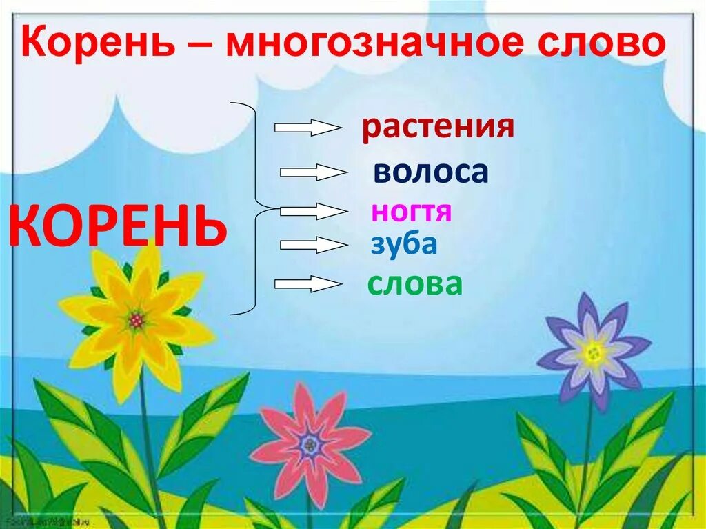 Слово цвести время. Корень многозначное слово. Родственные слова к слову цветок. Корешок многозначное слово. Цветок родственные слова.