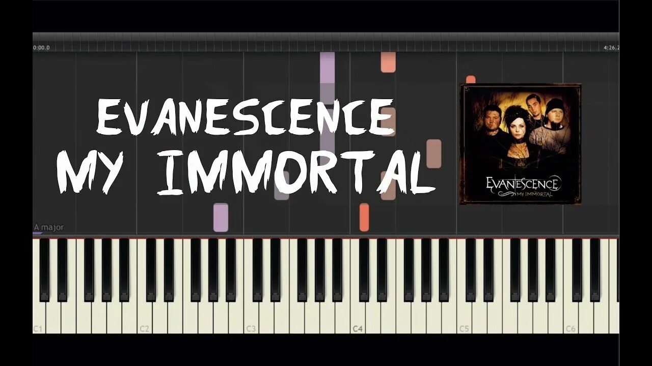 Песня my immortal. Evanescence Synthesia. My Immortal клавиши. Evanescence на пианино. My Immortal Ноты для фортепиано.