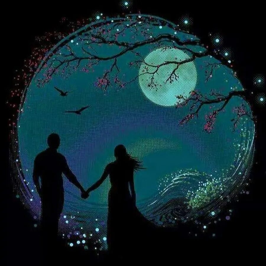 Доброй ночи романтично. Влюбленные ночью. Романтичных снов. Ночь романтика. Ночное волшебство.