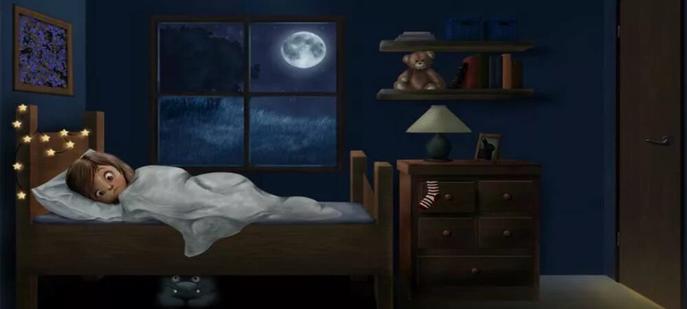 глаза под кроватью