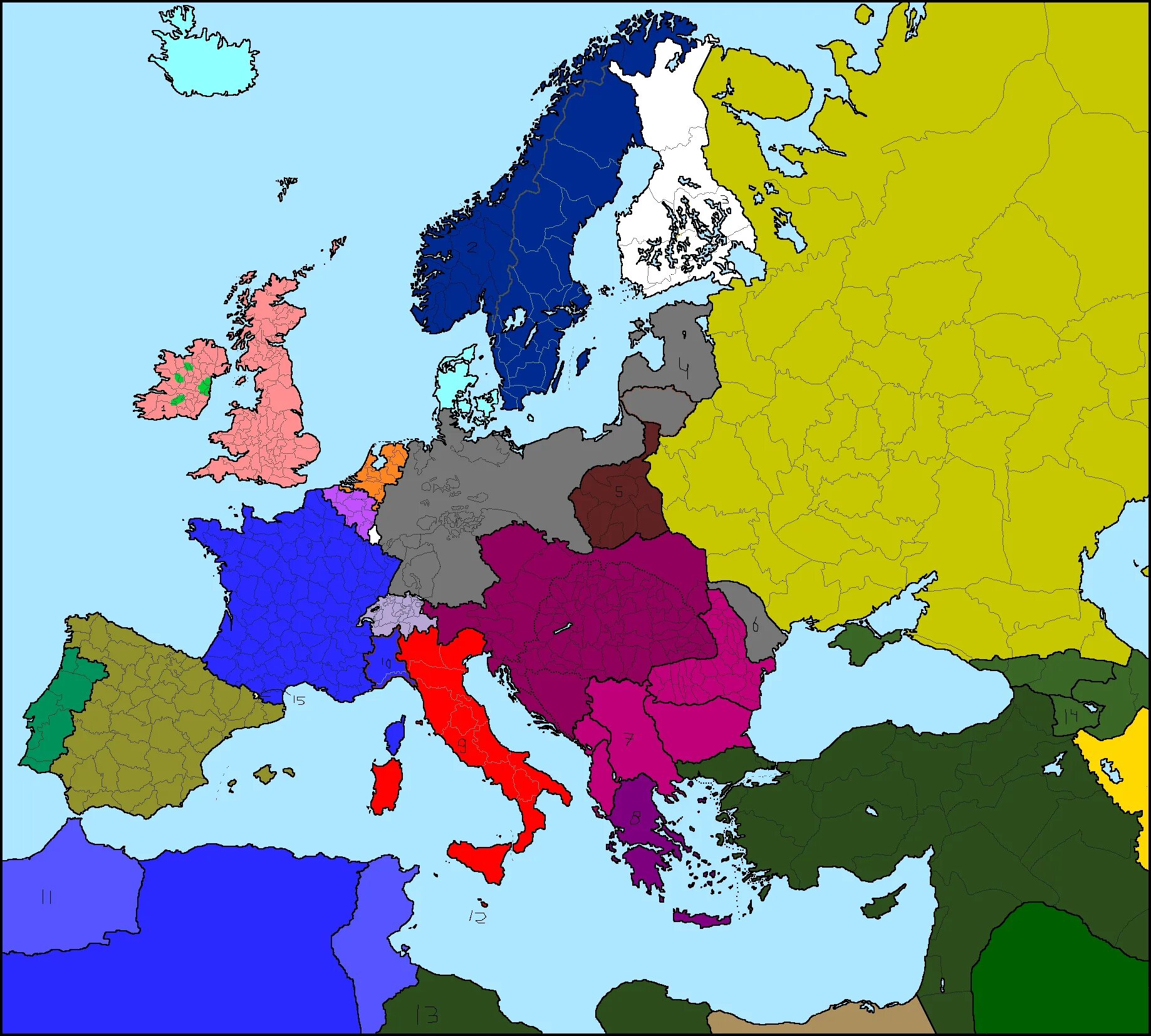 Карта ww. Axis and allies 1914. Карта европы 1914 с провинциями. Q-bam blank map world. Карта европы 1914 маппинг.