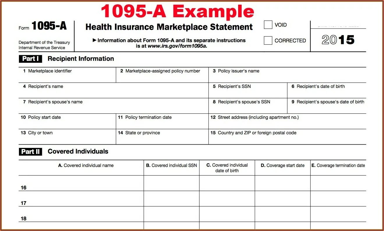 Form format. 1095 a form. form 1095-a example. form 1095-a filled. form 1095-c.