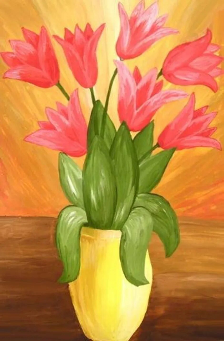 Рисование весенний букет. Натюрморт ваза с цветами. Ваза с цветами гуашью для детей. Весенний натюрморт рисунки. Весенний букет изо