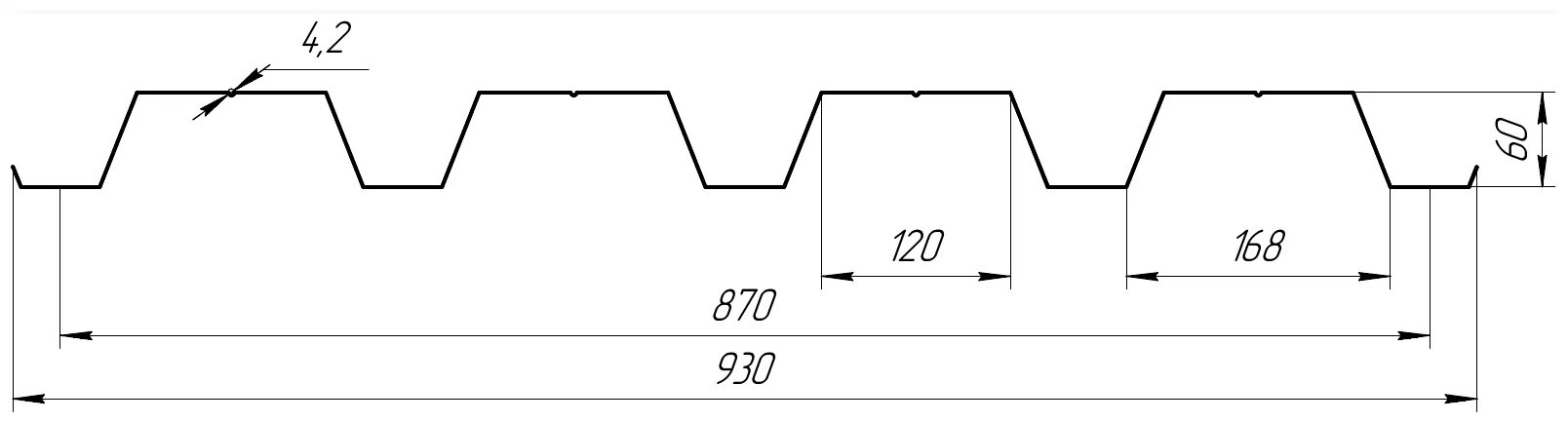 62 985. 62 985. 62 985. Рал 7004 профлист. Направляющие для корзины карго.