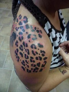 pink leopard print tattoo Фриволите.