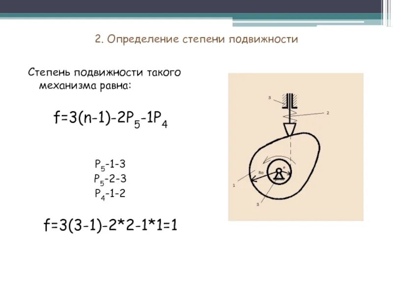 Число подвижностей. Кулачковый механизм с роликовым толкателем степень подвижности. степени свободы кулачкового механизма. число степеней свободы кулачкового механизма. определить степень подвижности.