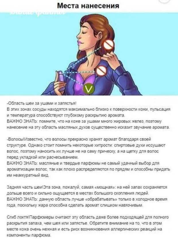 Как сделать так чтобы духи держались дольше. Точки нанесения парфюма. как правильно наносить духи. места для нанесения парфюма. места нанесения духов.