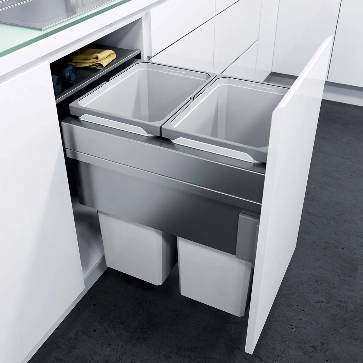 Система сортировки. Мусорное ведро vauth-sagel eko liner 90003696. vauth sagel envi space (oko liner) выдвижная система сортировки 22l+22l в шкаф 600мм, lava grey. ведро мусорное vauth sagel 600. ведро vauth-sagel envi center.