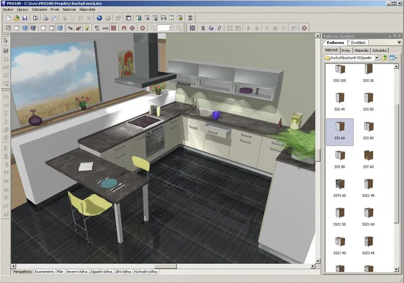 Pro100 v6 professional. Pro100 кухни Интерфейс. Мебельная программа pro100. 3d проектирование мебели про100. Https programmy pro